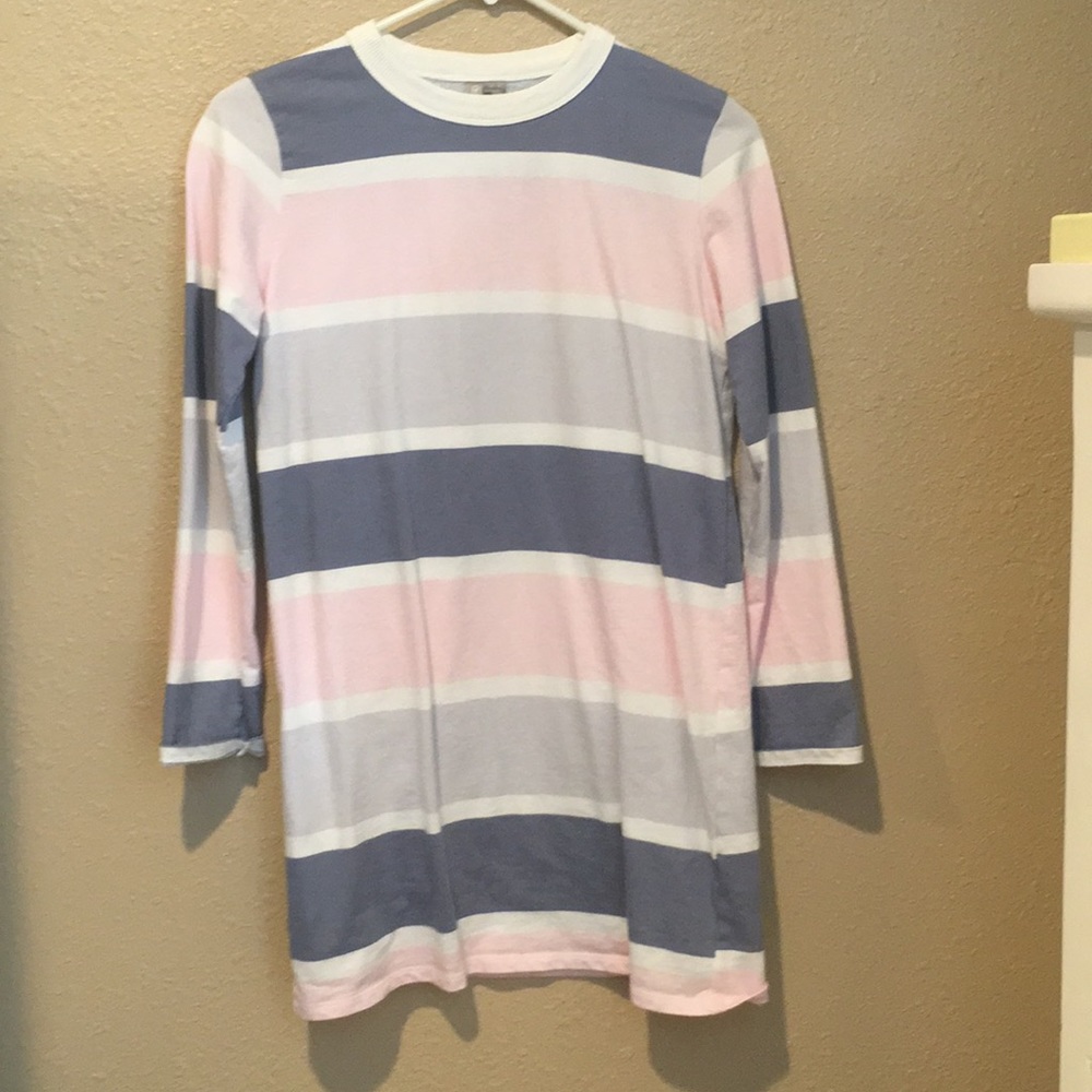 ASOS petite striped T-shirt dress